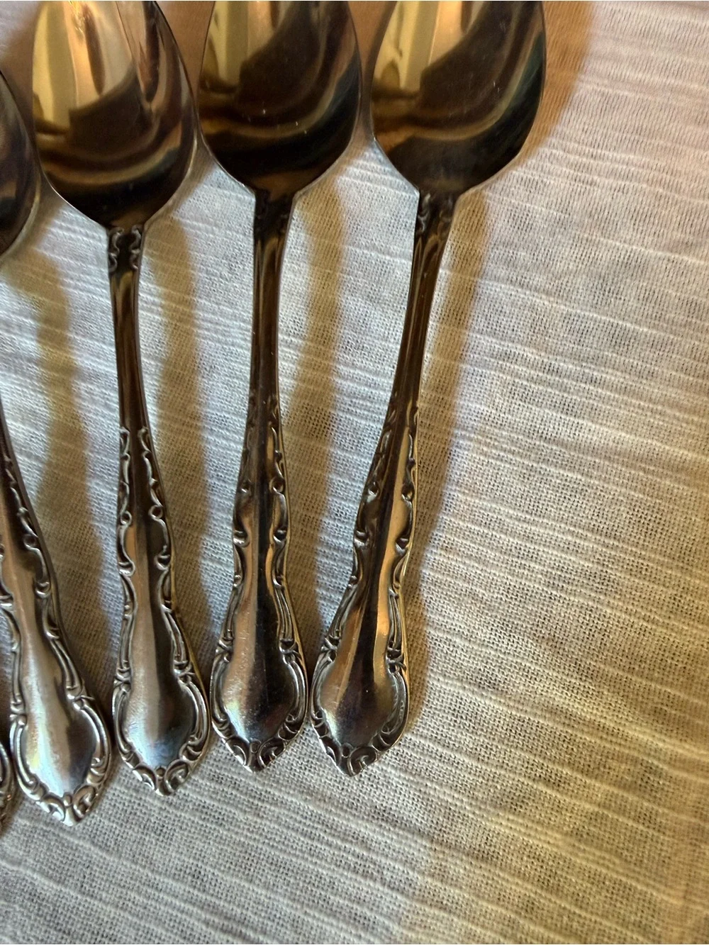 Vtg Oneida Northland Teaspoons Dinner Spoons 6”- Set of 6